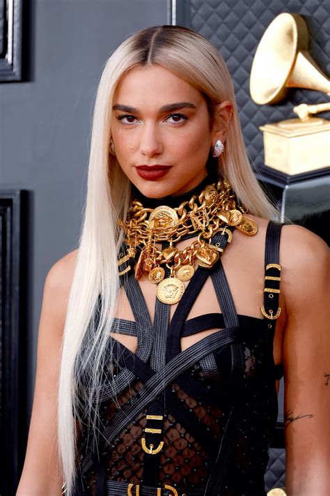 donatella versace grammy 2022|Dua Lipa Channels Donatella in Vintage Versace at the 2022 .